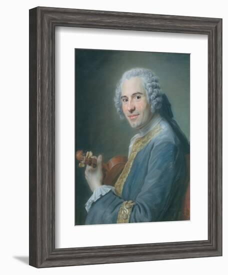 Jean-Joseph Cassanea De Mondonville, 1747-Maurice Quentin de La Tour-Framed Giclee Print