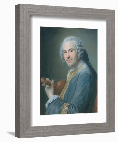 Jean-Joseph Cassanea De Mondonville, 1747-Maurice Quentin de La Tour-Framed Giclee Print