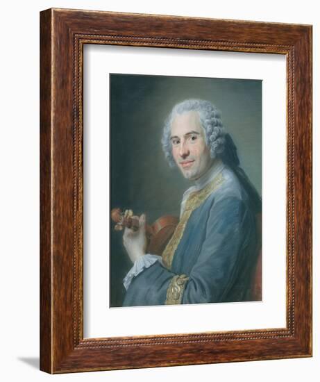 Jean-Joseph Cassanea De Mondonville, 1747-Maurice Quentin de La Tour-Framed Giclee Print