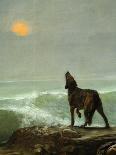 Dog Howling at the Moon, from Les Garde-Côtes Gaulois (Gaulish Coastguards) (Rf 907) (Detail)-Jean Jules Antoine Lecomte du Nouy-Giclee Print