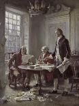 Writing the Declaration of Independence, 1776-Jean Leon Gerome Ferris-Art Print