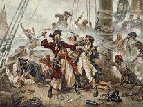 The Capture of the Pirate Blackbeard, 1718-Jean Leon Gerome Ferris-Giclee Print