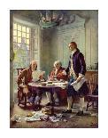 Signing the Mayflower Compact, 1620-Jean Leon Gerome Ferris-Giclee Print