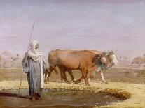 Treading out Wheat in Egypt-Jean-Léon Gérome-Framed Giclee Print