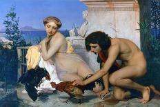 Young Greeks Encouraging Cocks to Fight, 1846-Jean-Leon Gerome-Framed Giclee Print