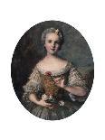 Madame Sophie de France, fille de Louis XV (1734-1782), représentée en buste tenant une guirlande-Jean-Marc Nattier-Giclee Print