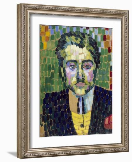 Jean Metzinger, 1906 (Oil on Paper)-Robert Delaunay-Framed Giclee Print