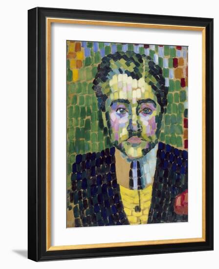 Jean Metzinger, 1906 (Oil on Paper)-Robert Delaunay-Framed Giclee Print