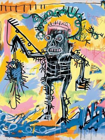 アート・デザイン・音楽 JEAN MICHEL BASQUIAT Paintings 1981-1984 JEAN MICHEL BASQUIAT ICONIC FINE ART LITHOGRAPH POP ART