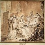 Before the Fancy Dress Ball, 1762-Jean-Michel Moreau-Framed Giclee Print