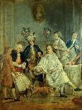 Feast at Louveciennes, 1771-Jean-Michel Moreau-Framed Giclee Print