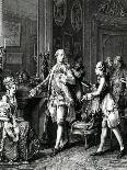 The Coronation Oath of King Louis XVI of France, 1775-Jean Michel the Younger Moreau-Framed Giclee Print