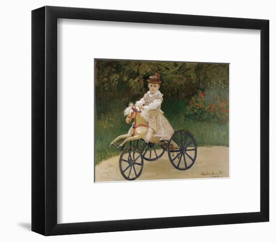 Jean Monet on his Hobby Horse, 1872-Claude Monet-Framed Art Print