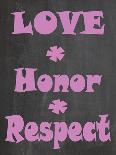 Love Honor Respect-Jean Olivia-Framed Art Print