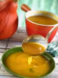 Pumpkin Soup Being Poured into Soup Plates-Jean-Paul Chassenet-Framed Photographic Print