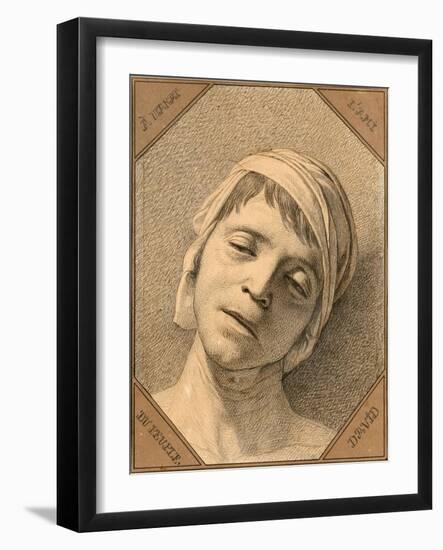 Jean Paul Marat-Jacques Louis David-Framed Giclee Print