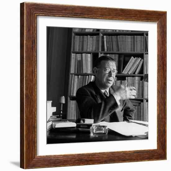 Jean-Paul Sartre-null-Framed Photo