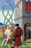 Dialogue Between the Alchemist and Nature, 1516 (Vellum)-Jean Perreal-Mounted Giclee Print