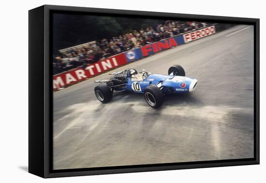 Jean-Pierre Beltoise Driving a Matra, Belgian Grand Prix, Spa-Francorchamps, 1968-null-Framed Premier Image Canvas
