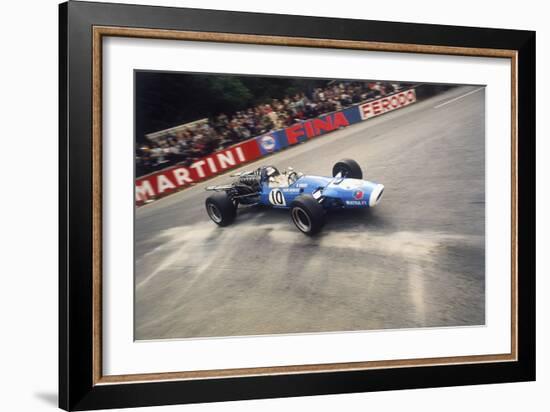 Jean-Pierre Beltoise Driving a Matra, Belgian Grand Prix, Spa-Francorchamps, 1968-null-Framed Photographic Print