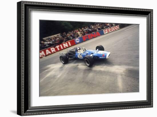 Jean-Pierre Beltoise Driving a Matra, Belgian Grand Prix, Spa-Francorchamps, 1968-null-Framed Photographic Print