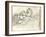 Jean-Pierre Hoschede (1877-1961) and Michel Monet (1878-1966) Drawing (Pencil on Paper)-Claude Monet-Framed Giclee Print