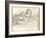 Jean-Pierre Hoschede (1877-1961) and Michel Monet (1878-1966) Drawing (Pencil on Paper)-Claude Monet-Framed Giclee Print