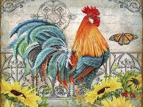 Ironwork Rooster A-Jean Plout-Giclee Print