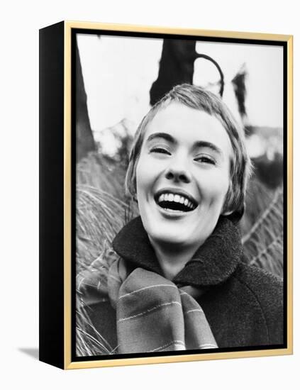 Jean Seberg, 1957-null-Framed Premier Image Canvas