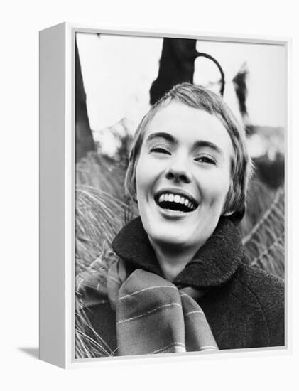 Jean Seberg, 1957-null-Framed Premier Image Canvas