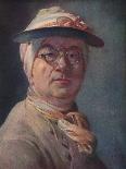 'Self portrait in spectacles', 1771-Jean-Simeon Chardin-Giclee Print
