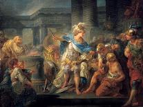 Alexander Cuts the Gordian Knot, Late 18th/Early 19th Century-Jean Simon Berthelemy-Premier Image Canvas