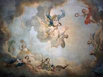 Ceiling of Marie Antoinette's Playroom, Chateau De Fontainbleau, C1763-1811-Jean Simon Berthelemy-Framed Giclee Print
