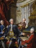 Monsieur Carre De Cande with His Three Sons-Jean Valade-Giclee Print