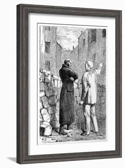 Jean Valjean Gets His Revenge, Illustration from 'Les Miserables' by Victor Hugo (1802-85)-Gustave Brion-Framed Giclee Print