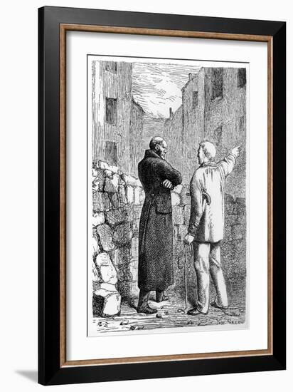 Jean Valjean Gets His Revenge, Illustration from 'Les Miserables' by Victor Hugo (1802-85)-Gustave Brion-Framed Giclee Print