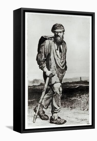 Jean Valjean, Illustration from "Les Miserables" by Victor Hugo 1862-Gustave Brion-Framed Premier Image Canvas