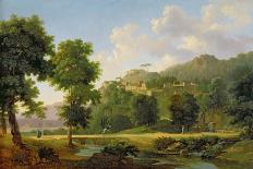 View of a Town in the Sabine Hills, 1814 (Oil on Canvas)-Jean Victor Bertin-Giclee Print