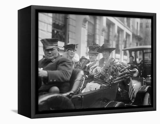 Jeanette Rankin arriving to be sworn into Congress, 1917-Harris & Ewing-Framed Premier Image Canvas