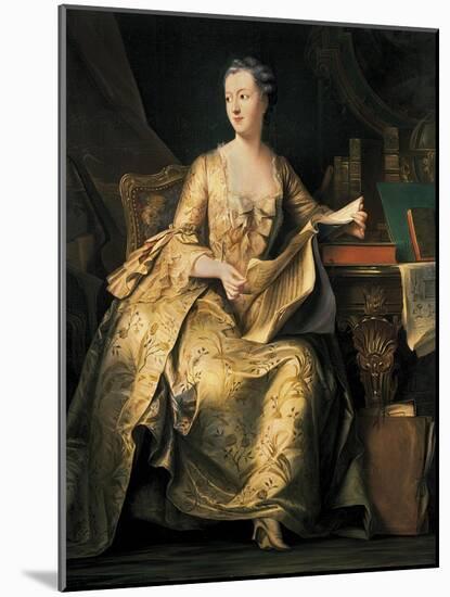 Jeanne-Antoinette Poisson, Marquise De Pompadour-Charles Von Steuben-Mounted Art Print