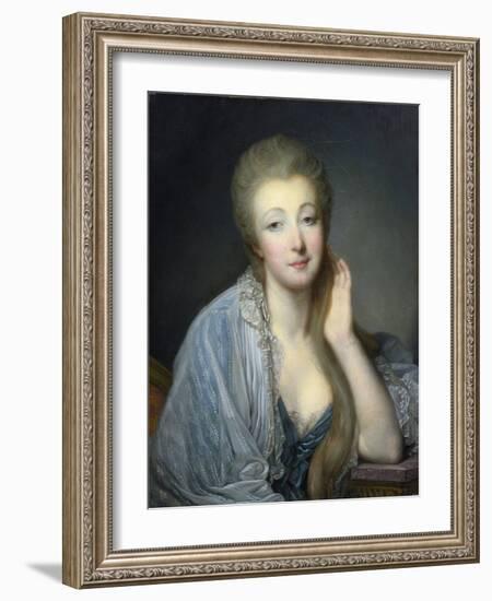 Jeanne Becu, Comtesse Du Barry (1743-1793) - Greuze, Jean-Baptiste (1725-1805) - Oil on Canvas - 60-Jean Baptiste Greuze-Framed Giclee Print