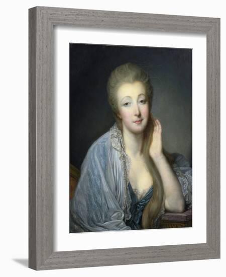 Jeanne Becu, Comtesse Du Barry (1743-1793) - Greuze, Jean-Baptiste (1725-1805) - Oil on Canvas - 60-Jean Baptiste Greuze-Framed Giclee Print