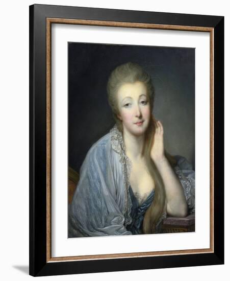 Jeanne Becu, Comtesse Du Barry (1743-1793) - Greuze, Jean-Baptiste (1725-1805) - Oil on Canvas - 60-Jean Baptiste Greuze-Framed Giclee Print