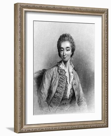 Jeanne Becu Comtesse Du Barry in Menswear-JC Armytage-Framed Art Print