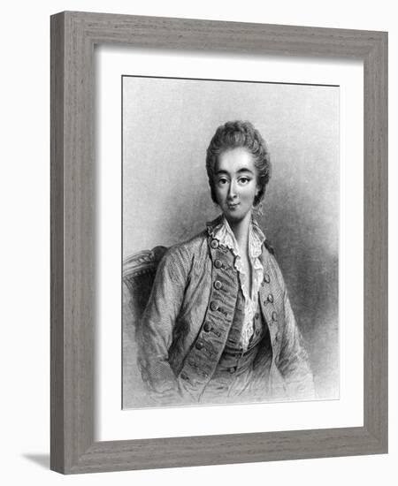 Jeanne Becu Comtesse Du Barry in Menswear-JC Armytage-Framed Art Print