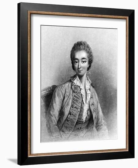 Jeanne Becu Comtesse Du Barry in Menswear-JC Armytage-Framed Art Print