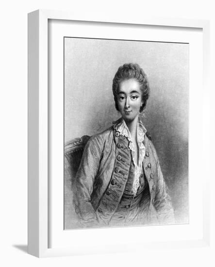 Jeanne Becu Comtesse Du Barry in Menswear-JC Armytage-Framed Art Print