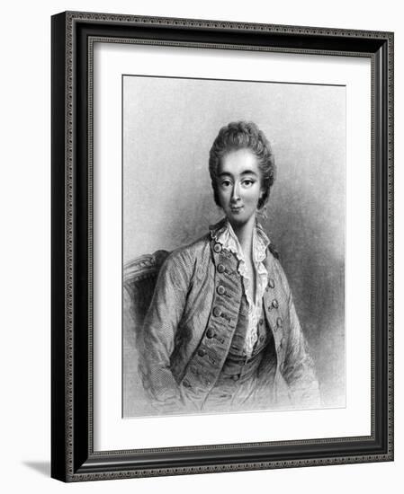 Jeanne Becu Comtesse Du Barry in Menswear-JC Armytage-Framed Art Print