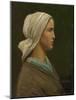 Jeanne Calvet, 1865 (Oil on Millboard)-Jules Breton-Mounted Giclee Print