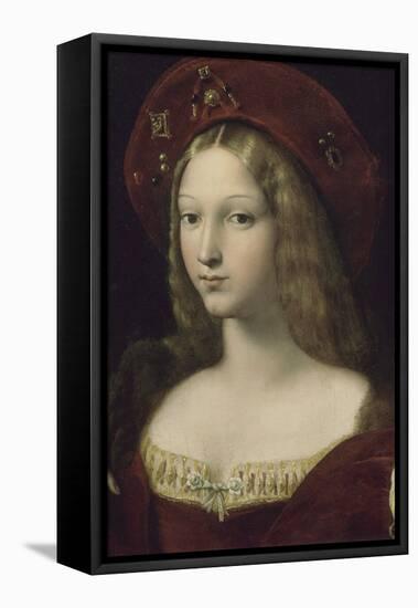 Jeanne d'Aragon-Raffaello Sanzio-Framed Premier Image Canvas